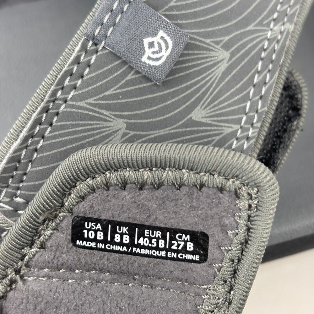 Spenco Wave Slide Sandals Size 10 Gray Orthotic Comfort Arch Support Adjustable - Picture 9 of 9